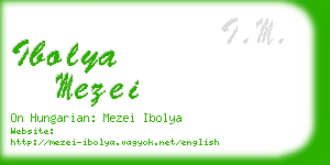 ibolya mezei business card